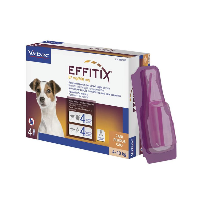 Virbac Effitix Pipetas Antiparasitárias para cães, , large image number null
